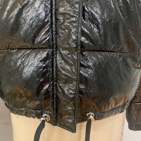 Cool Zara Black Shiny Puffer - Picture 3 of 7